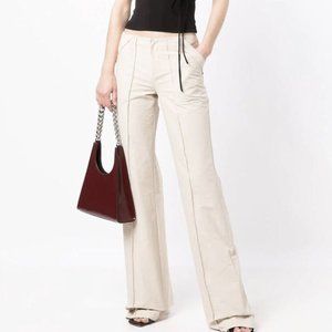 NWT Aya Muse Beige Wide Leg Pant